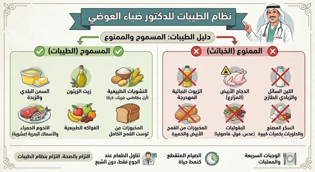 المسموح والممنوع في نظام الطيبات