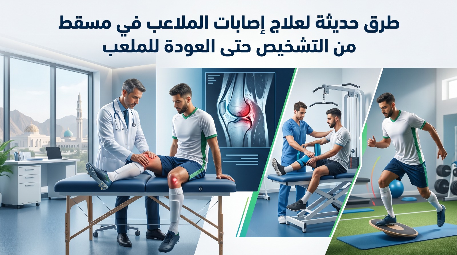 طرق حديثة لعلاج إصابات الملاعب في مسقط